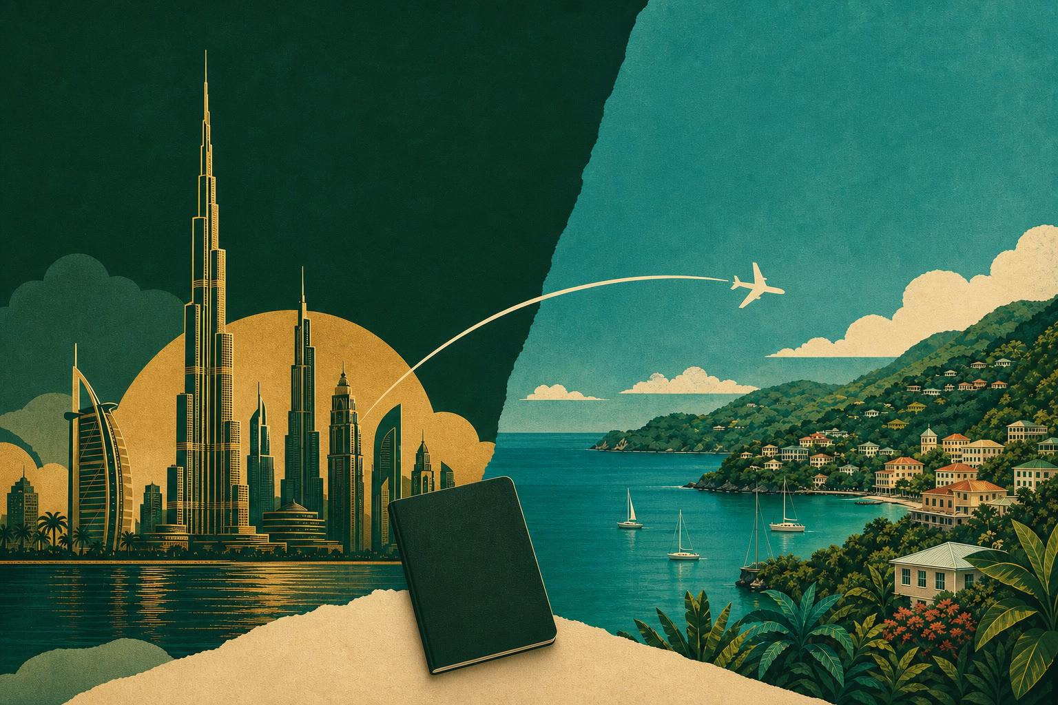 Citizenship by investment UAE: applying from Dubai to Grenada Illustrated Dubai-to-Grenada route for UAE residents applying for citizenship by investment